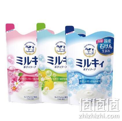 cosme大赏洗护第一 COW 牛乳石碱沐浴露补充装 400mlx3袋 55元包邮 值值值-买手聚集的地方
