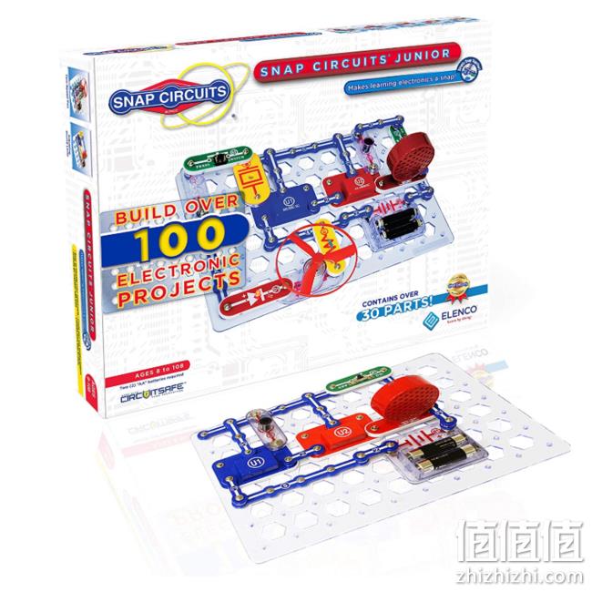 单件免邮，Elenco 埃伦克 Snap Circuits SC-100 电路积木玩具 Prime直邮到手160元 值值值-买手聚集的地方