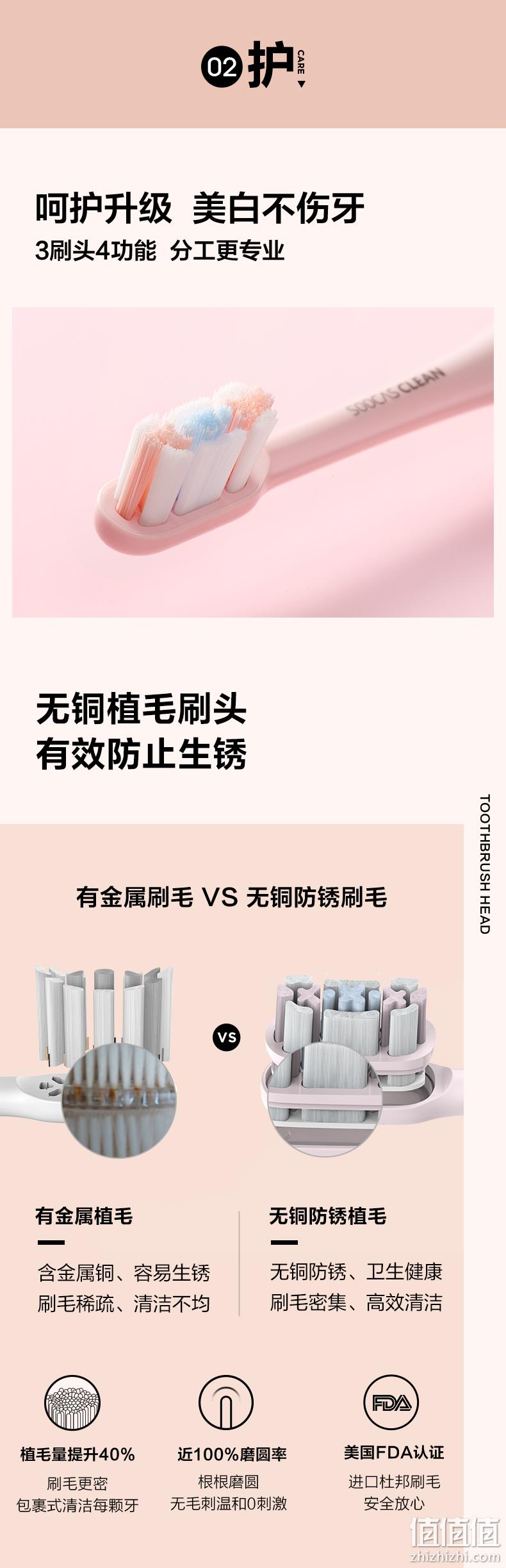 小米生态链：素士 声波电动牙刷 X3U 券后289元包邮 值值值-买手聚集的地方