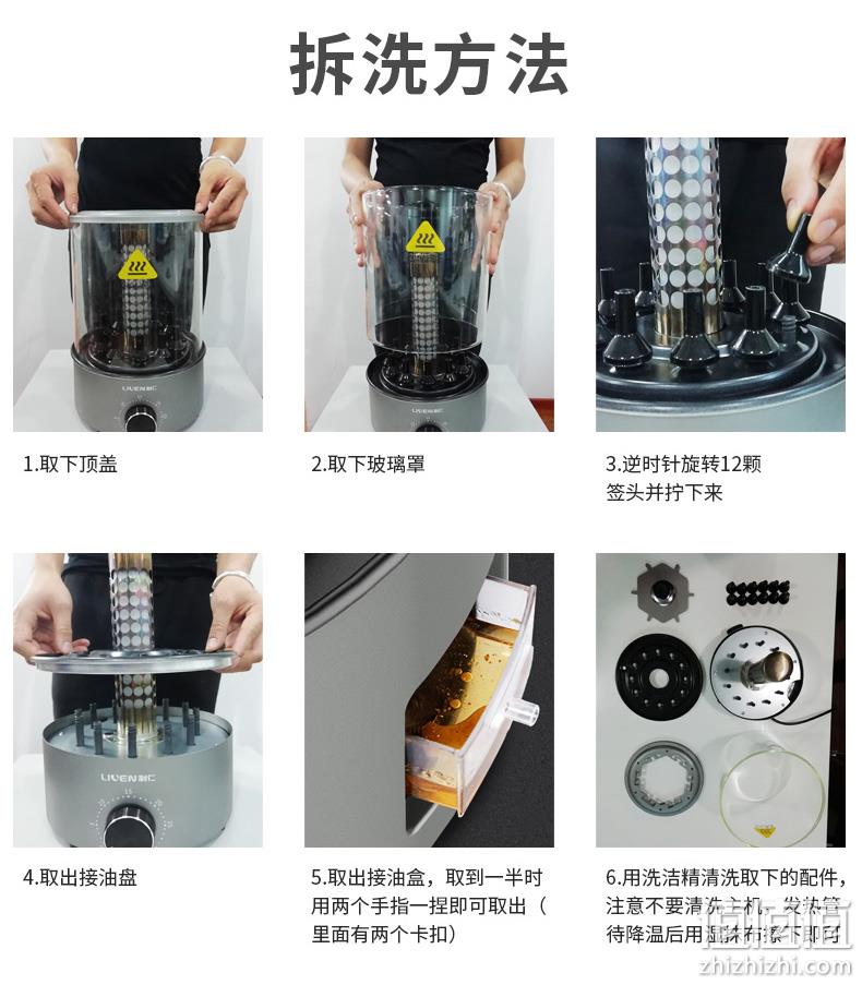 自在烤串，定时可控无油烟：利仁 家用旋转无烟电烤肉机 289元包邮 值值值-买手聚集的地方