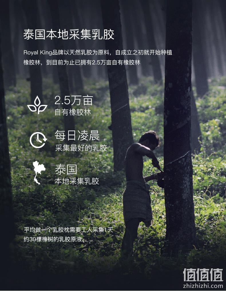 补券，泰国原装进口、可溯源、高度可任意调节：royalking 分区护颈乳胶枕 券后79元包邮 值值值-买手聚集的地方