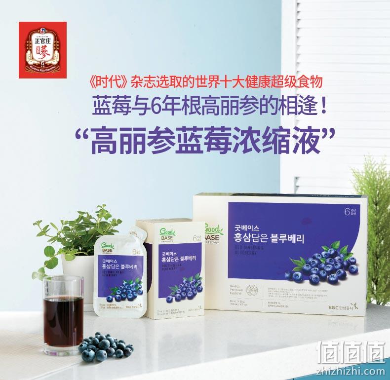 韩国进口 正官庄 6年根高丽参 红参液蓝莓浓缩液 50mlx30包 149元包邮（考拉419元） 值值值-买手聚集的地方