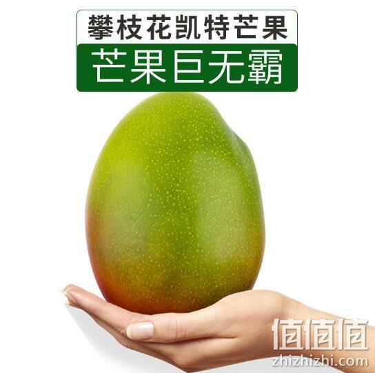 果域城 攀枝花 凯特芒果 单果400-800g 5斤 18.9元顺丰包邮 值值值-买手聚集的地方