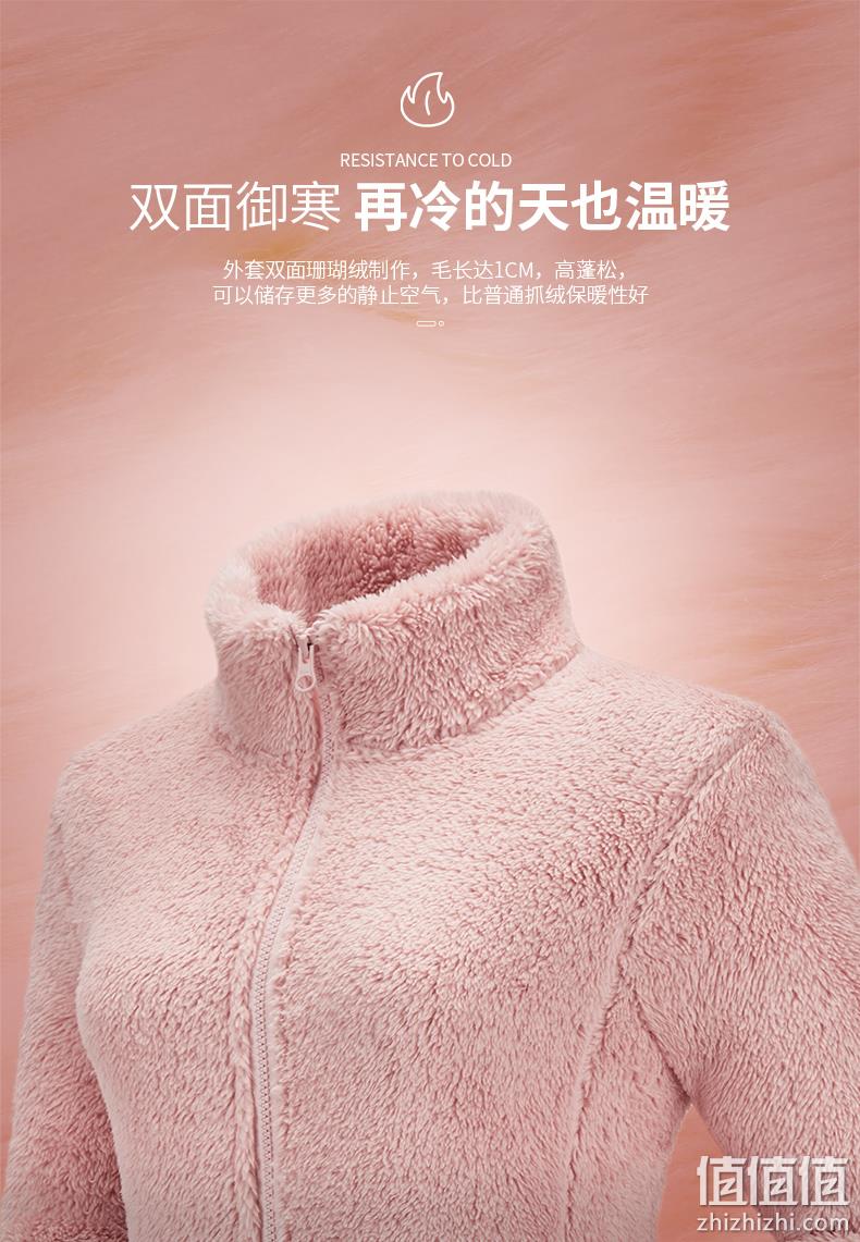 Camel 骆驼 2020款 女士/儿童抓绒开衫摇粒绒外套 79元包邮 值值值-买手聚集的地方