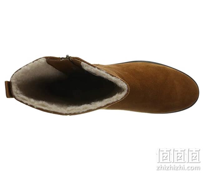 39.5码，Clarks 其乐 Un Elda Mid 女士加绒侧拉链中筒靴 prime直邮到手241元 值值值-买手聚集的地方