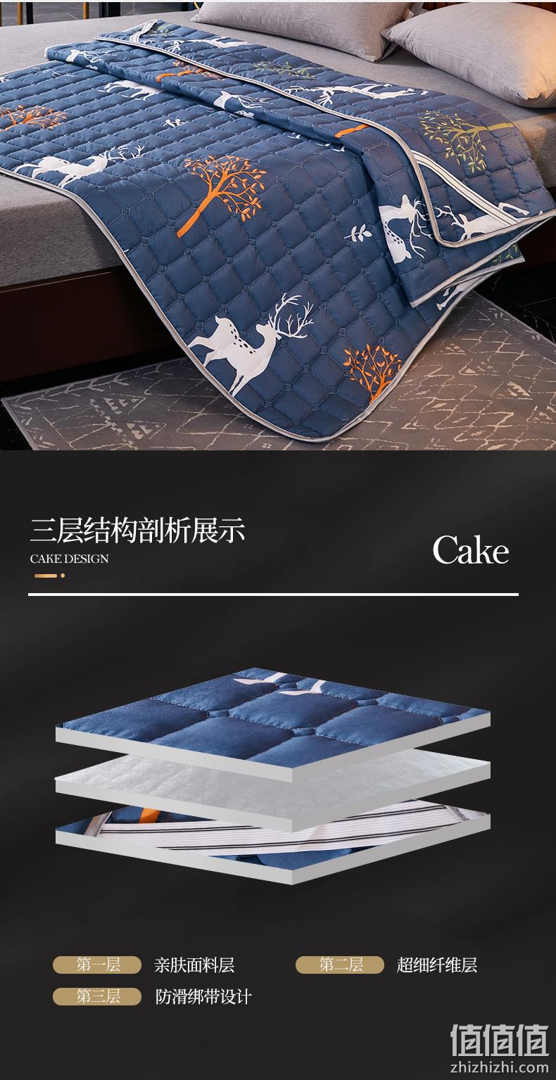 全尺寸同价，吸湿排汗，可水洗：觉先生 双人可折叠床褥子床垫 券后29.9元包邮 值值值-买手聚集的地方