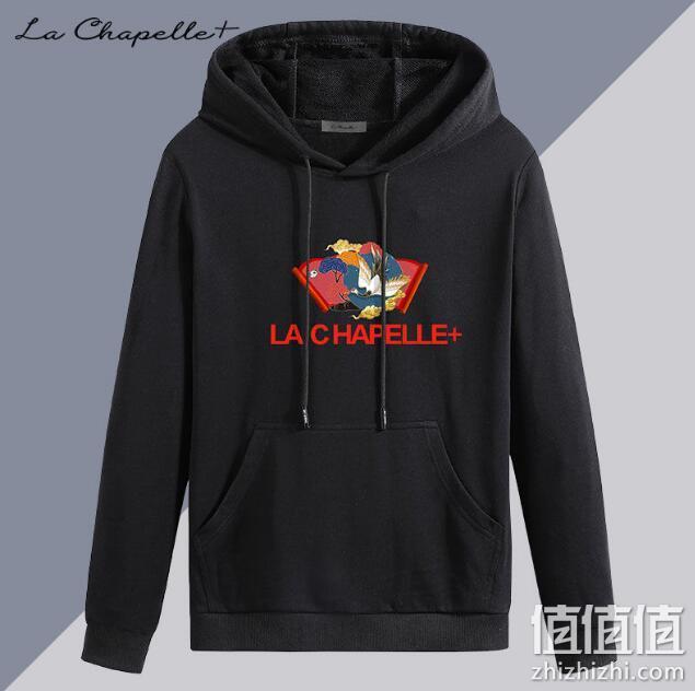 La Chapelle+ 秋款长袖宽松连帽卫衣 53元包邮 值值值-买手聚集的地方