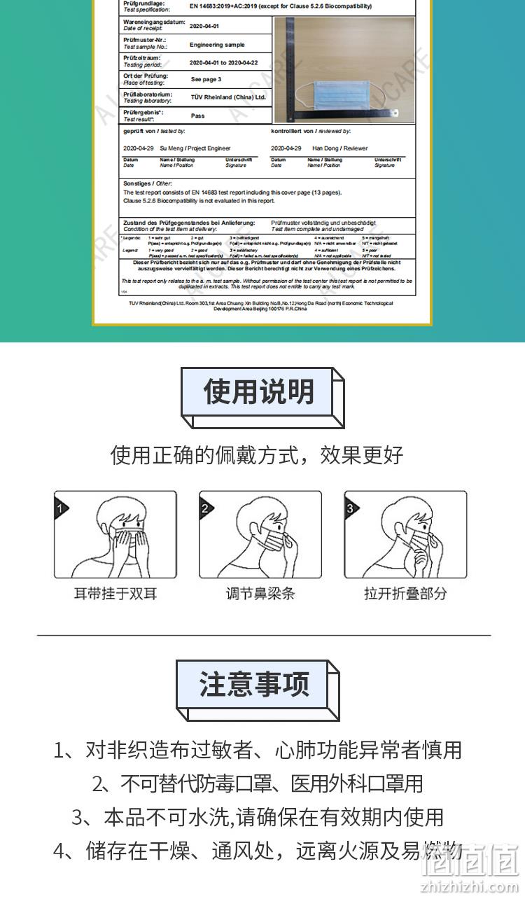 药监局认证，120只 小糖医 一次性医用级口罩 券后31.8元包邮 值值值-买手聚集的地方