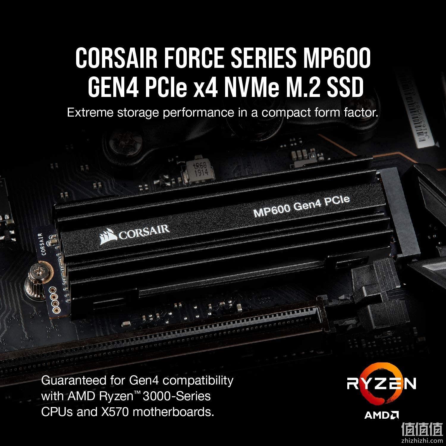 1TB USCORSAIR 美商海盗船 MP600 M.2 PCIe4.0 NVMe 固态硬盘 Prime直邮到手1445元 值值值-买手聚集的地方