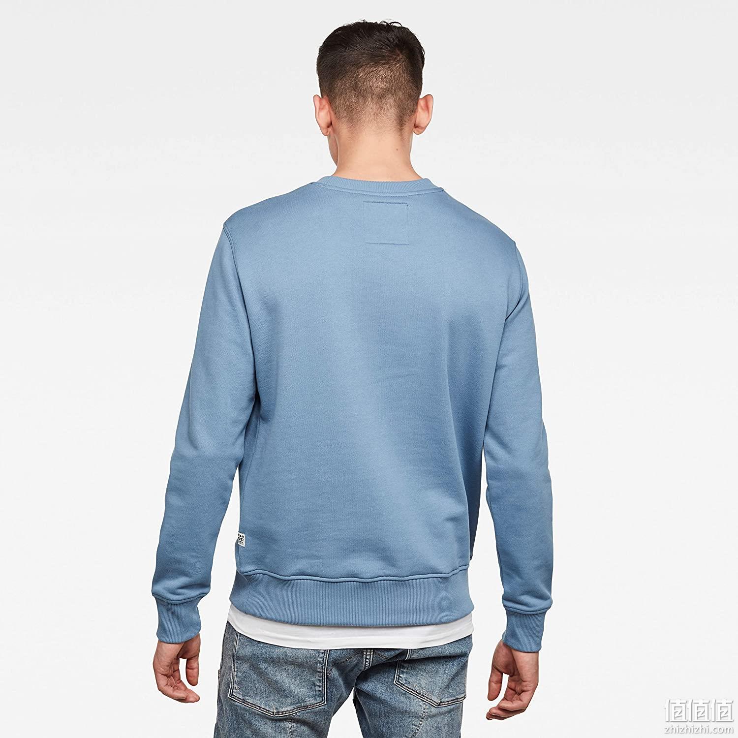 2020年新款，G-STAR RAW 男士宽松印花圆领卫衣 D16471 Prime直邮到手351元 值值值-买手聚集的地方