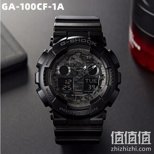 CASIO 卡西欧 G-SHOCK GA-100CF-1A 男士双显运动手表 554元包邮 值值值-买手聚集的地方