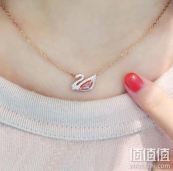 施华洛世奇 Dazzling Swan系列 镂空粉红天鹅项链 5469989 328元包邮包税 值值值-买手聚集的地方
