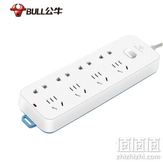 Plus会员：BULL 公牛 GN-B6440 新国标八位插排 1.8m 35.5元 值值值-买手聚集的地方
