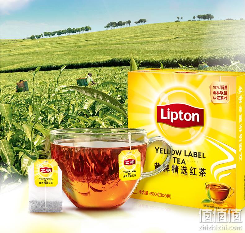 雨林联盟认证,斯里兰卡进口红茶:100包 立顿 黄牌精选红茶包 券后29.9元包邮 值值值-买手聚集的地方