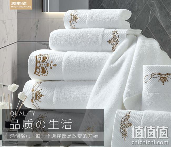 五星级浴巾、超大：140x70cm 500g 鸿创 进口精梳棉 19.9元包邮 值值值-买手聚集的地方
