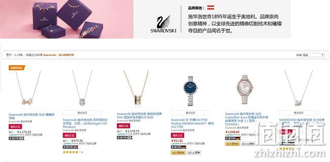 亚马逊海外购 Swarovski施华诺世奇 配饰限时秒杀促销 低至82元起，王一博同款渐变天鹅343元 值值值-买手聚集的地方