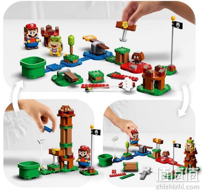 任天堂合作款，带传感器，百变表情：LEGO乐高 超级马里奥 入门套装积木玩具71360 凑单直邮到手390元 值值值-买手聚集的地方