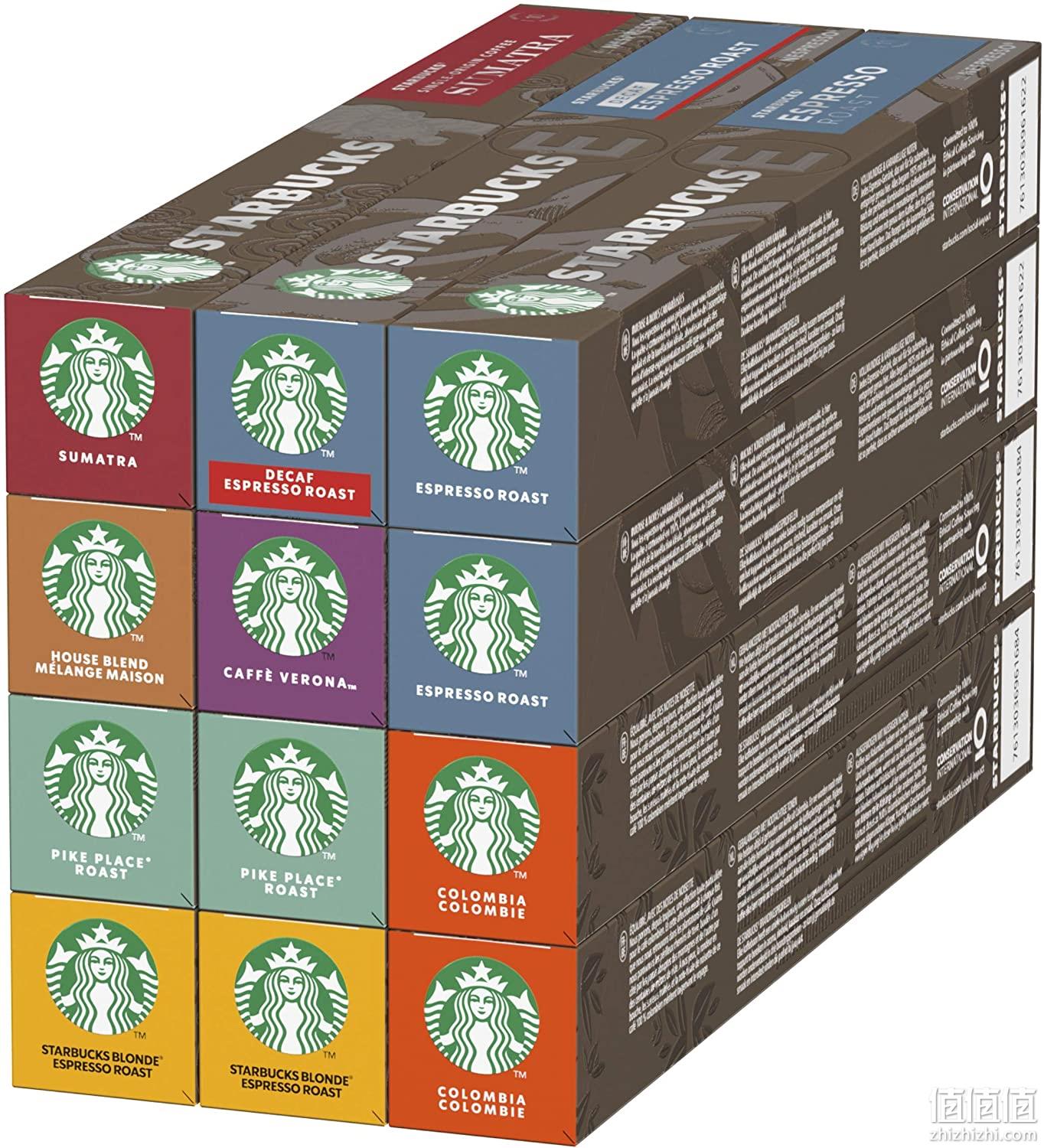 中亚Prime会员： Starbucks 星巴克 Nespresso 咖啡胶囊 8种口味 120粒胶囊 Prime直邮到手342元 值值值-买手聚集的地方