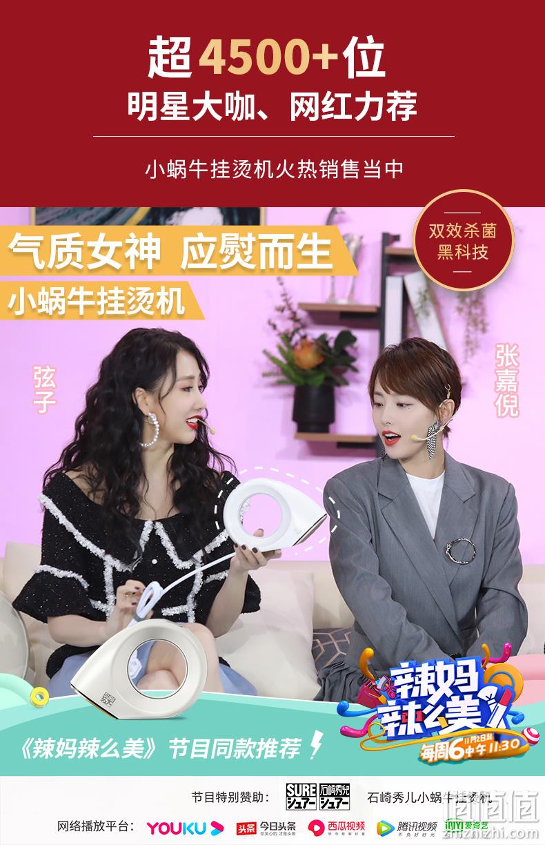干湿双烫、杀菌除螨：SURE 日本石崎秀儿 SHM-PS1002 小蜗牛手持挂烫机 199元包邮 值值值-买手聚集的地方