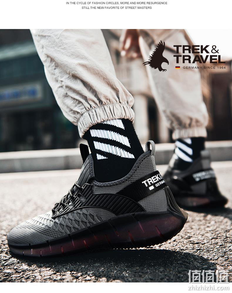 德国轻奢品牌,Trek & Travel 德国飞鹰 男士网面飞织老爹鞋 3色 券后108元包邮 值值值-买手聚集的地方