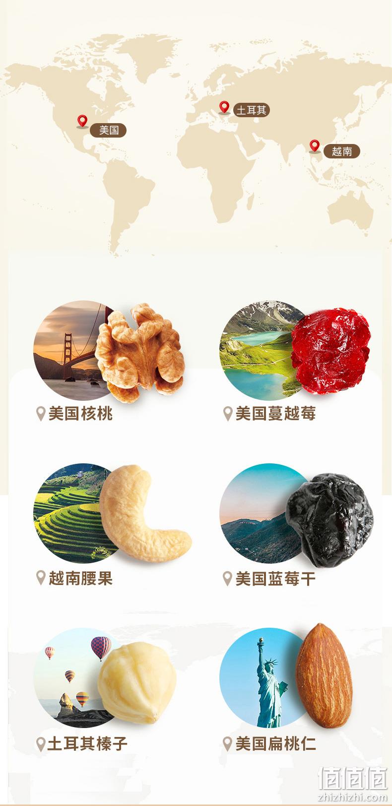 21日0点，300gx5件：沃隆 每日坚果大礼包 三重优惠后99.51元包邮 值值值-买手聚集的地方