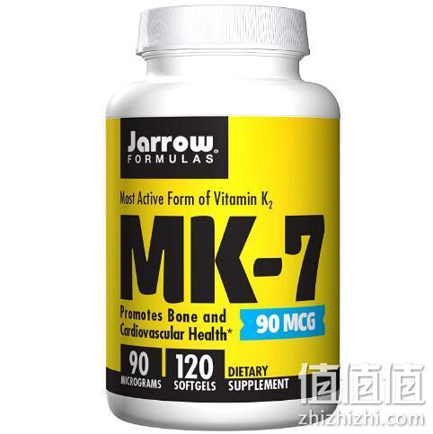 增强骨骼健康：Jarrow Formulas 杰诺 维生素K2/MK-7软胶囊90mcgx120粒 166.1元包邮 值值值-买手聚集的地方