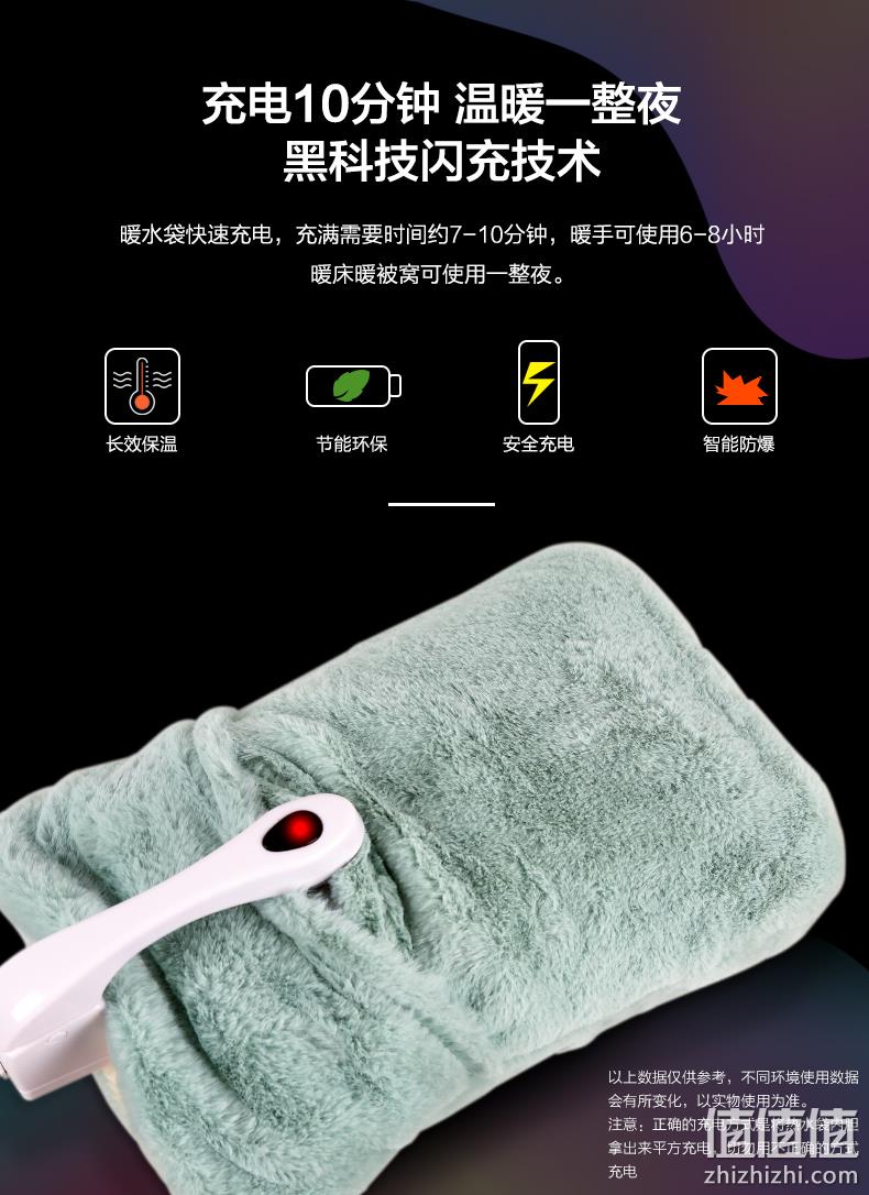 4.9分，仿兔毛手感，合金防爆：康铭 充电式热水袋 KM-3600 立减+券后19.9元起包邮 值值值-买手聚集的地方
