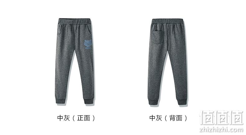 100%精梳棉 有加绒款 七匹狼 儿童针织运动长裤 券后49元包邮 值值值-买手聚集的地方