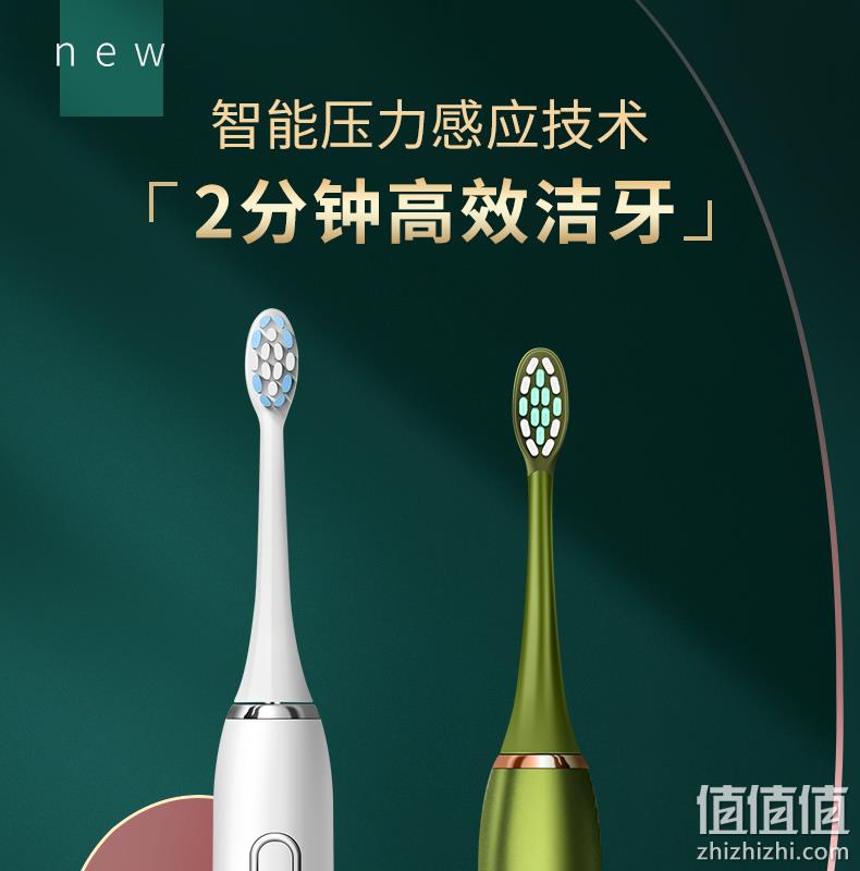 天猫V榜推荐，IPX8级全身防水：联想 超声波电动牙刷+5杜邦刷头 券后49元起包邮 值值值-买手聚集的地方