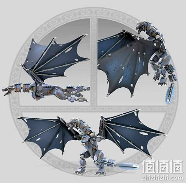 亚马逊销冠！可动：Mega Construx美高 权利的游戏 冰龙VS雪诺 拼装模型积木 Prime直邮到手346元 值值值-买手聚集的地方