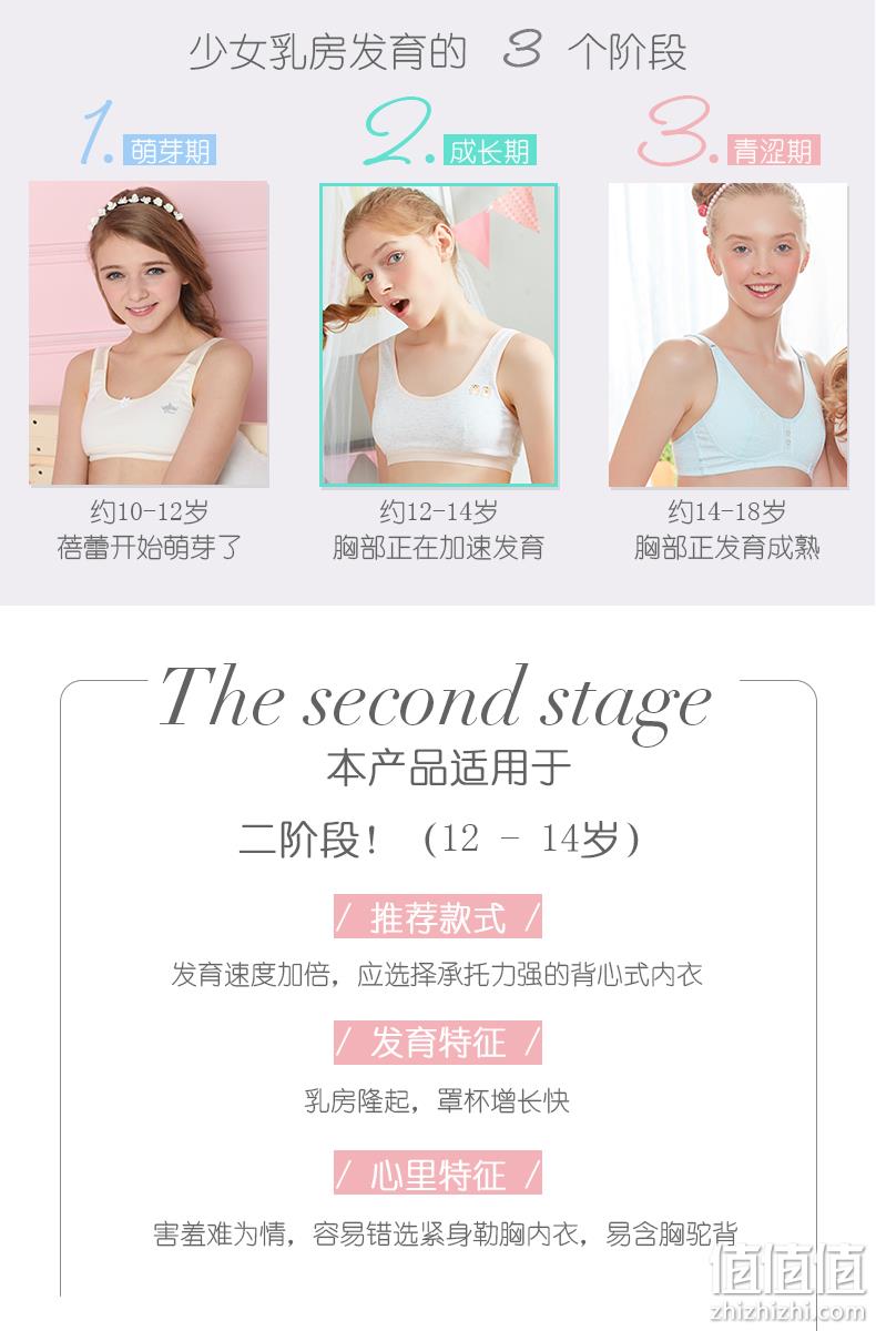 A类品质，迪士尼授权，无钢圈呵护发育：2件 三枪 发育期初高中学生儿童内衣 券后59.9元包邮 值值值-买手聚集的地方