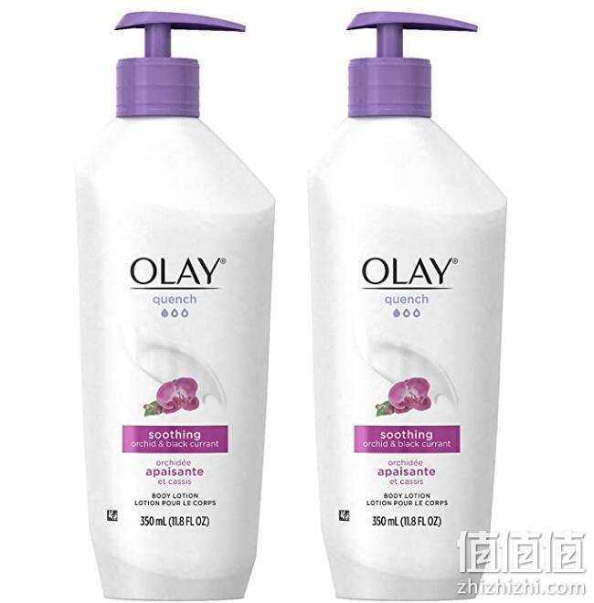 24小时保湿，350mlx2瓶 Olay玉兰油 兰花 黑加仑 滋养舒缓身体乳 Prime直邮到手102元 值值值-买手聚集的地方
