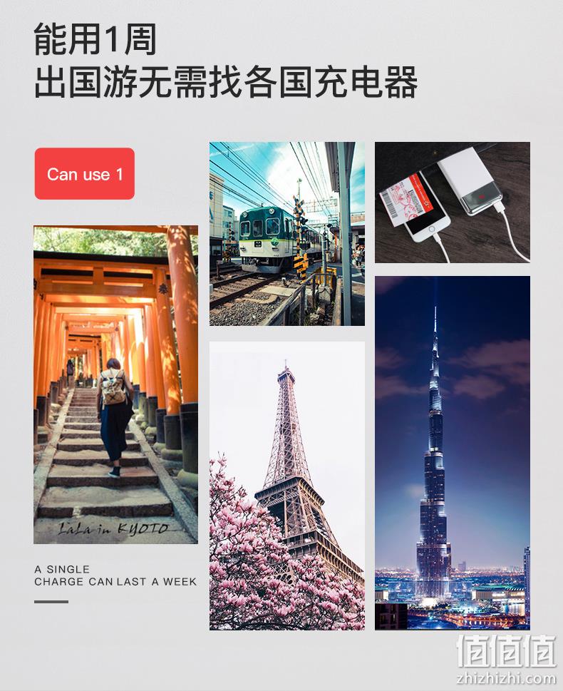 羽博 10W快充便携式移动电源 20000mAh 券后69元包邮 值值值-买手聚集的地方