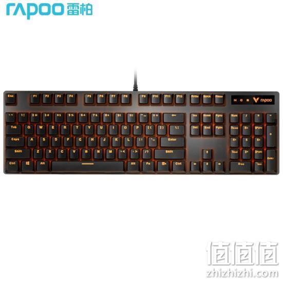 RAPOO 雷柏 V500PRO单光版 机械光键盘 黑色 青轴 89元 值值值-买手聚集的地方