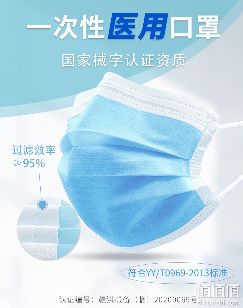 补券白菜、医用级、线下药店同售： 50只 爱护佳 一次性医用口罩 双重优惠后9.9元包邮（上次69.9元） 值值值-买手聚集的地方