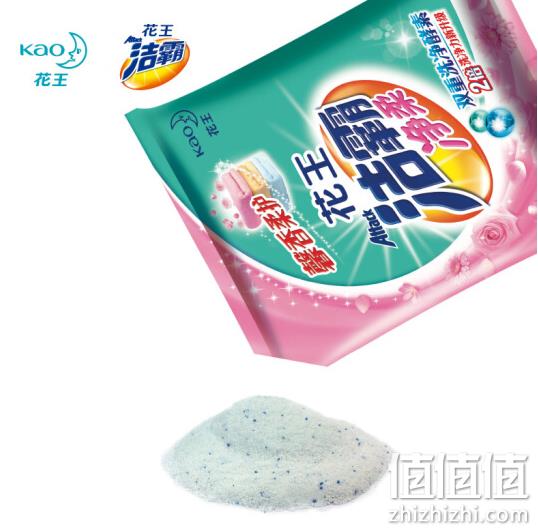 Kao 花王 洁霸 净柔无磷洗衣粉 1.8kgx2件 17.9元（折8.95/件） 值值值-买手聚集的地方
