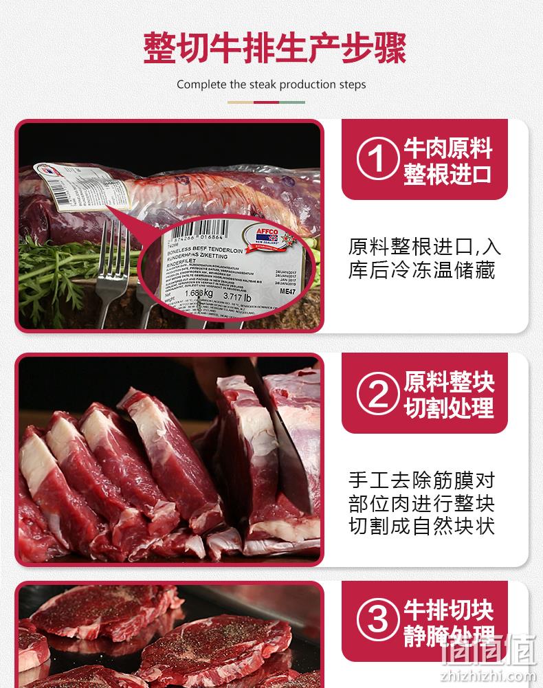 绝世 原肉整切牛排套餐 10片/1300g 券后149元包邮 值值值-买手聚集的地方