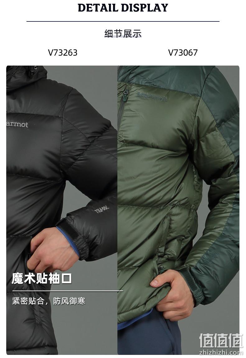 185克700蓬拒水鹅绒：Marmot土拨鼠 男士 面包羽绒服 V73263 599元到手 值值值-买手聚集的地方