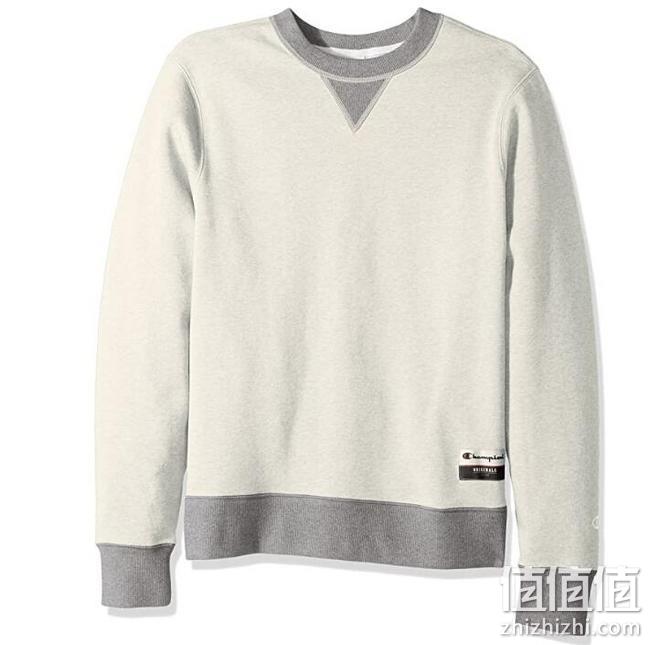 多色多码好价，时尚拼色：Champion冠军 Originals系列 男士 绒面套头休闲针织衫 Prime凑单直邮到手125元，3件9折 值值值-买手聚集的地方