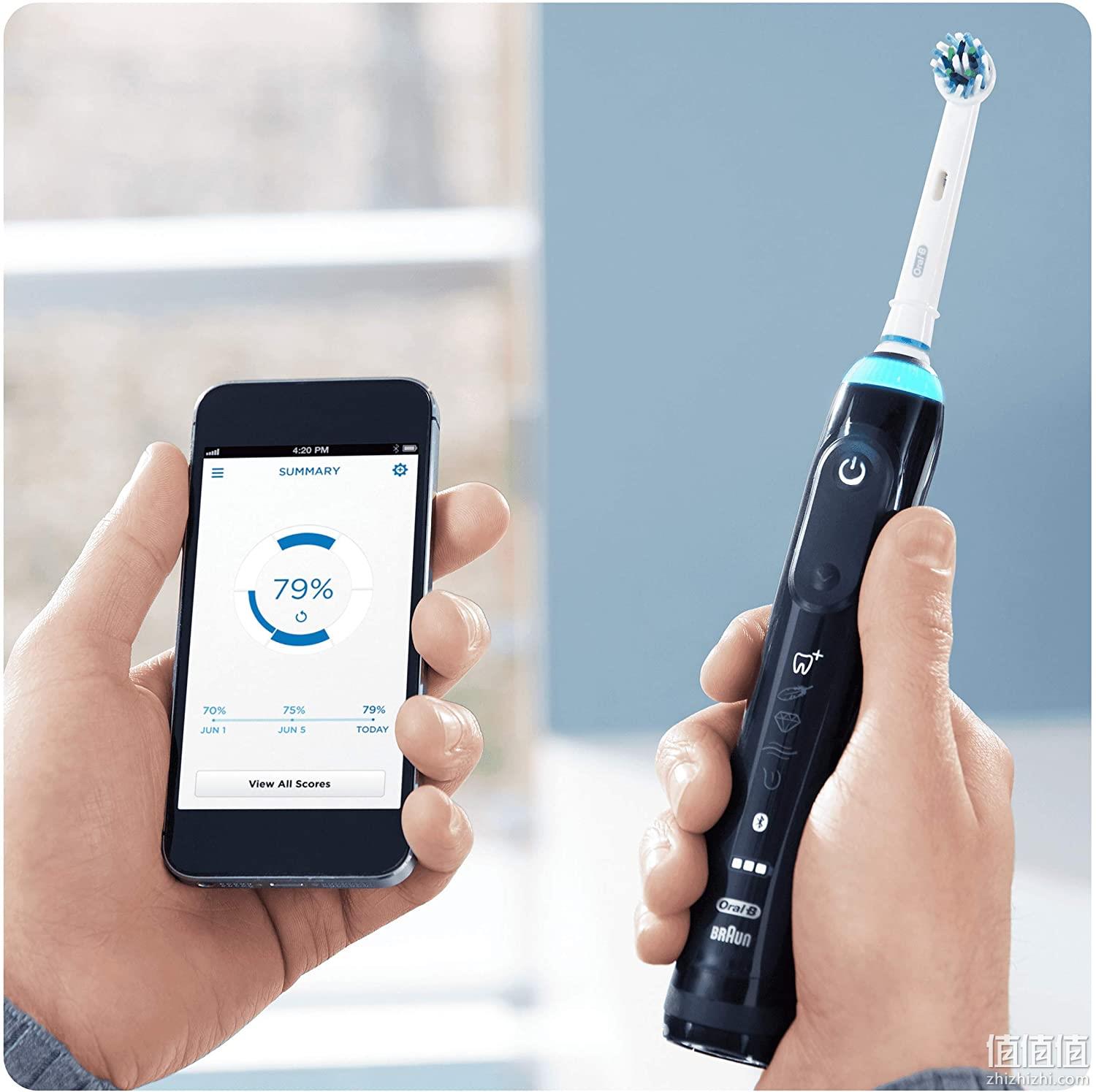 值哭！顶级旗舰，3D专业清洁，APP智能交互：Oral-B欧乐B Genius 9900电动牙刷套装 牙刷x2+刷头x4+手机架+旅行盒 Prime直邮到手927元（天猫1999元） 值值值-买手聚集的地方