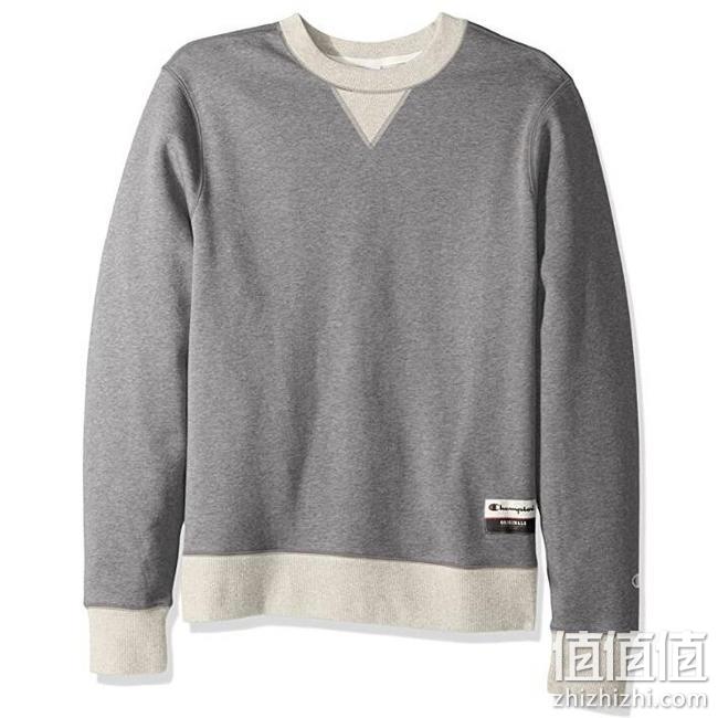 多色多码好价，时尚拼色：Champion冠军 Originals系列 男士 绒面套头休闲针织衫 Prime凑单直邮到手125元，3件9折 值值值-买手聚集的地方
