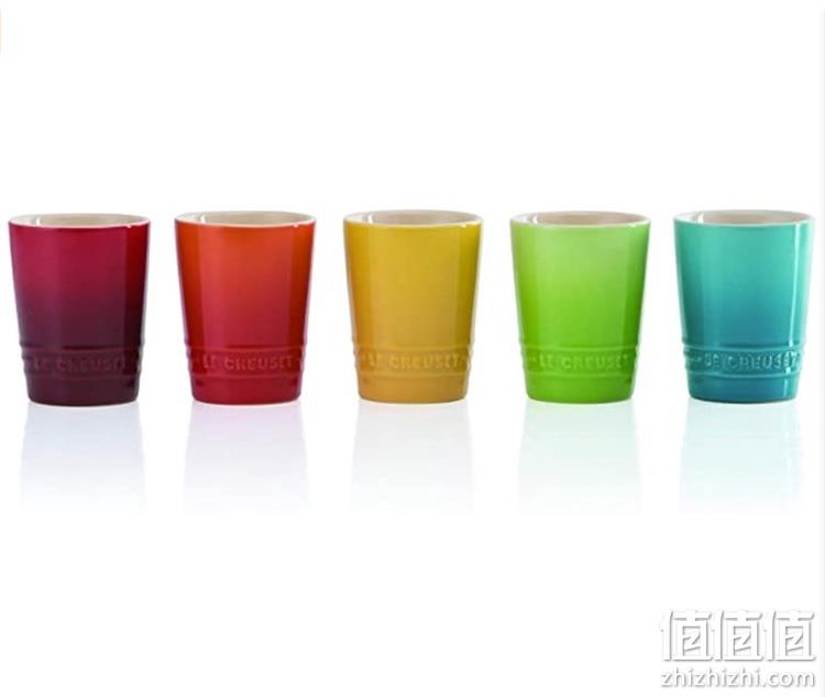 微波炉烤箱可用，彩虹色：5件装 Le Creuset酷彩 短款玻璃杯 凑单直邮到手417元 值值值-买手聚集的地方