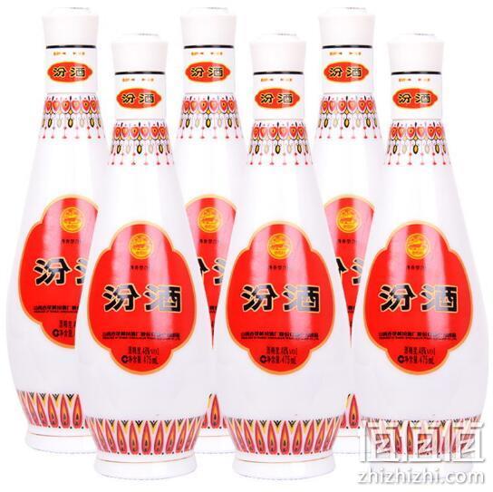 汾酒 杏花村酒乳玻汾酒48度 475mlx6瓶 277元包邮 值值值-买手聚集的地方