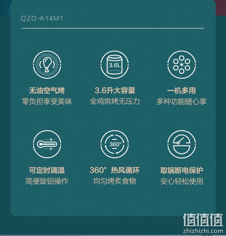小降10元，轻享低脂，取锅断电多保险：3.6L 小熊 全自动多功能空气炸锅 券后189元包邮（之前推荐199元） 值值值-买手聚集的地方