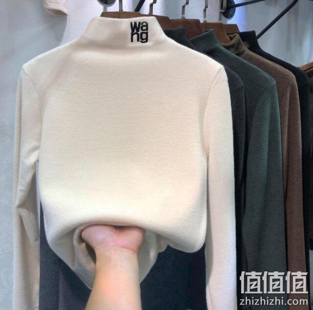 双面德绒：2020秋冬款 磨毛半高领修身打底衫 9.9元包邮 值值值-买手聚集的地方