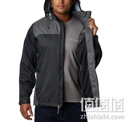 亚马逊销冠！多码好价，连帽防水，可压缩收纳：Columbia哥伦比亚 男士 防雨拉链夹克，Glennaker Lake Packable Prime直邮到手235元，多款3件9.5折 值值值-买手聚集的地方