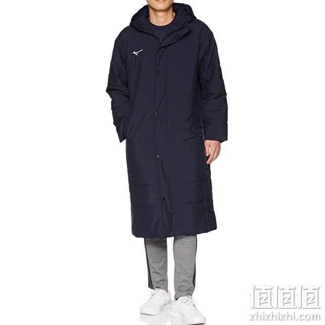 图片色S码：Mizuno 美津浓 男士长款运动连帽棉服 32JE8663 直邮含税到手463元 值值值-买手聚集的地方
