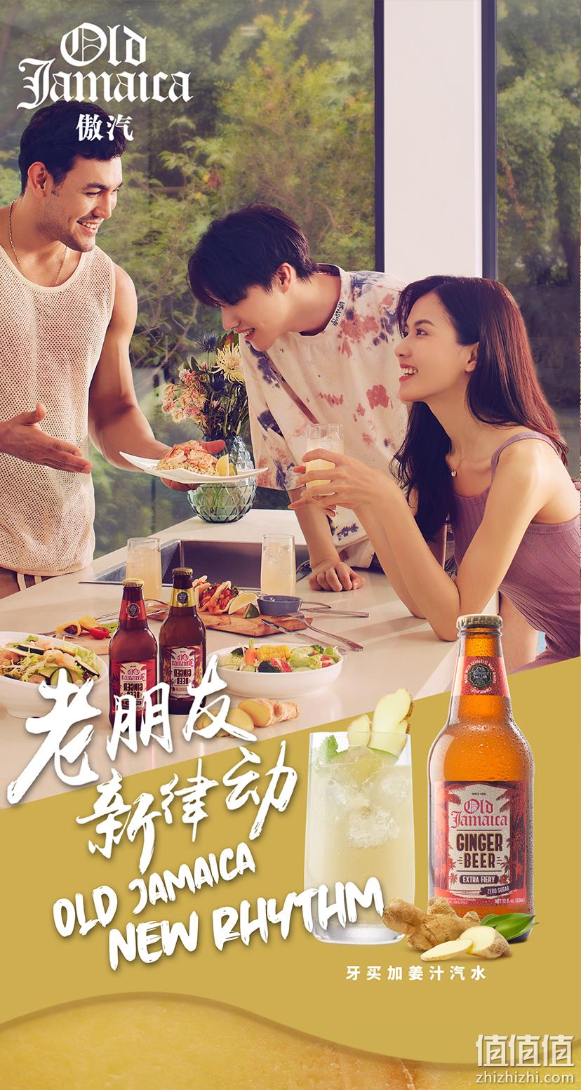 低卡0酒精，Old Jamaica 傲汽 姜汁啤酒饮料355mlx8瓶 券后39.9元包邮 值值值-买手聚集的地方
