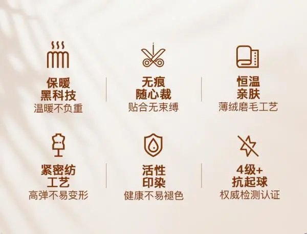 无痕自发热，4级抗起球：宝派 男女 秋冬保暖内衣套装 券后39元包邮 值值值-买手聚集的地方