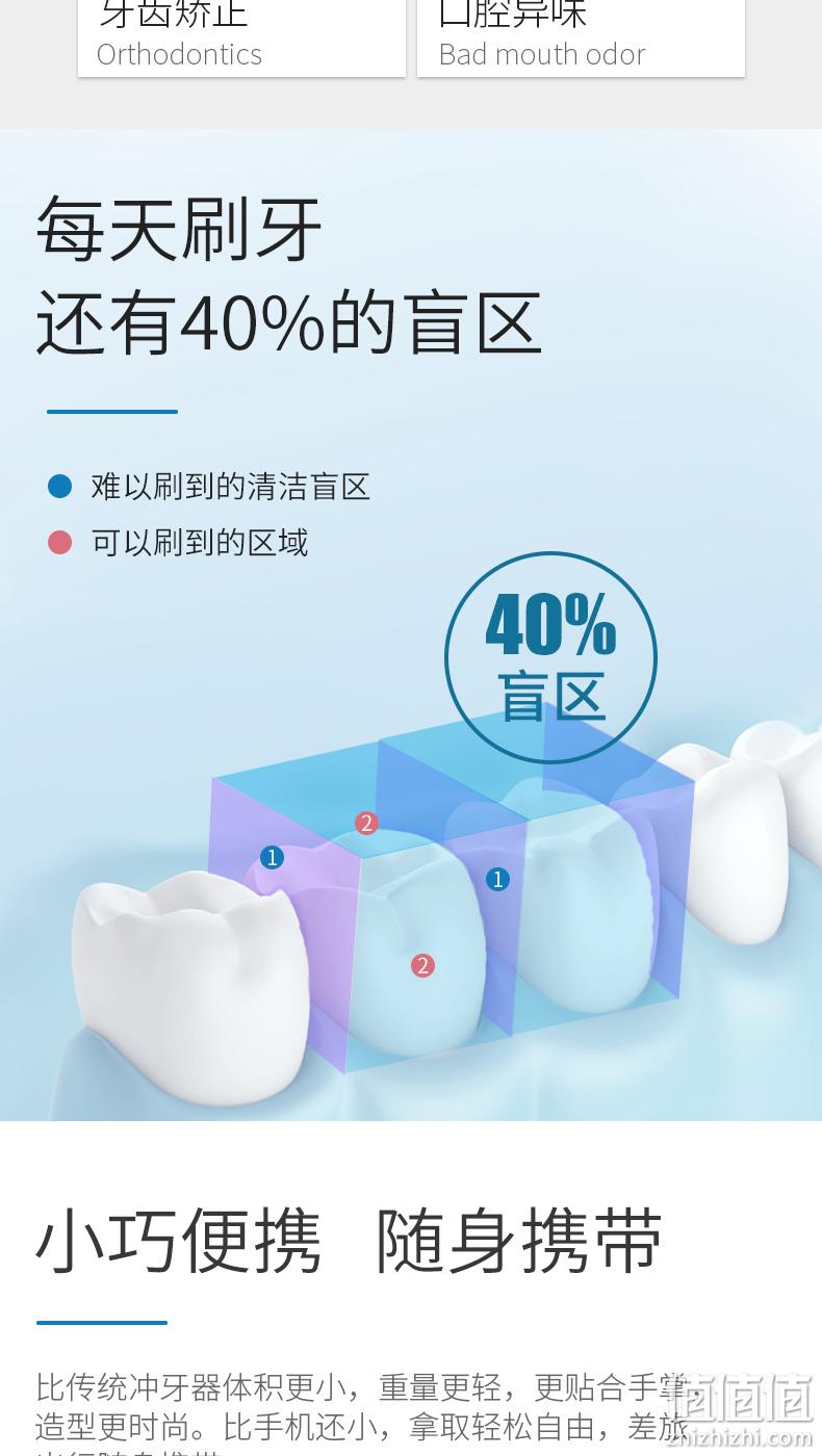 小米生态链，比手机还小，极致便携：英普利 便携电动冲牙器 水牙线 双重优惠后100元包邮 值值值-买手聚集的地方